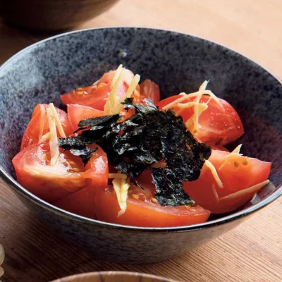 トマトののりサラダ