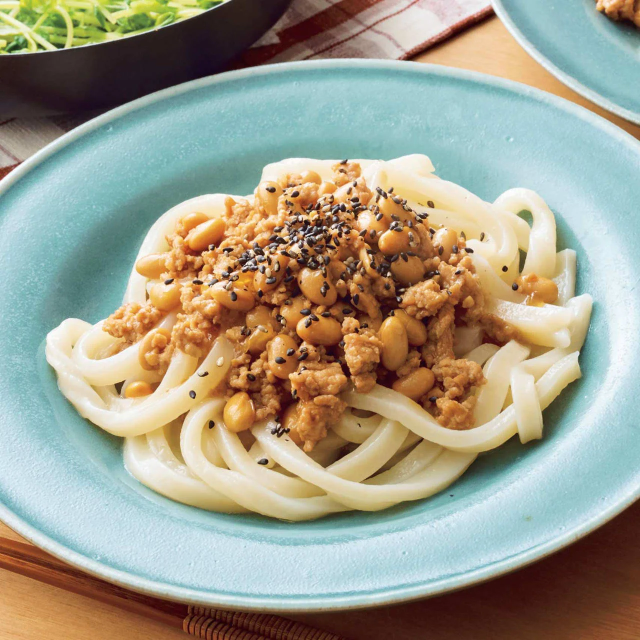豆とみそのジャージャーうどん