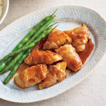 エリンギの肉巻き照り焼き