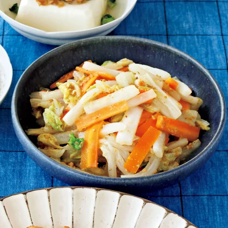 白菜のごまみそあえ