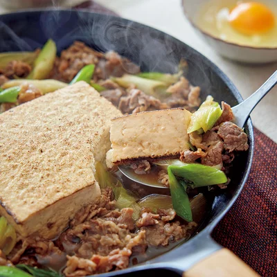 豆腐そのまますき煮
