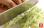 キャベツの切り方(せん切り(3)の画像