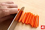 にんじんの切り方(せん切り(4)の画像