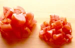 トマトの切り方(角切りの画像
