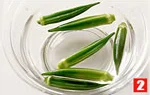 オクラの基本の扱い方(ゆでる（２）の画像
