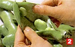 そら豆の基本の扱い方(さやから出す(2)の画像