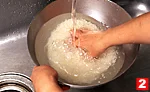 米の基本の扱い方(米を洗う（２）の画像
