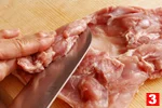 とり肉のもも肉の特徴と基本の扱い方(もも肉の下ごしらえ（３）の画像
