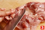 とり肉のもも肉の特徴と基本の扱い方(もも肉の下ごしらえ(3)の画像