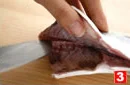 あじの三枚におろす(おろす(3)の画像
