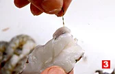 えびの基本の扱い方(背開き(開く)(3)の画像