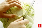 キャベツの基本の扱い方(1枚ずつはがす(1)の画像