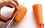 にんじんの切り方(いちょう切り(1)の画像