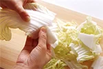 白菜の切り方(ちぎるの画像