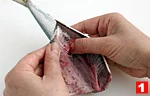いわしの基本の扱い方(手開きにする(1)の画像