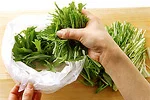 水菜の基本の扱い方(全部まとめてざく切りにの画像
