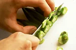 オクラの切り方(小口切りの画像