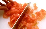 トマトの切り方(みじん切りの画像