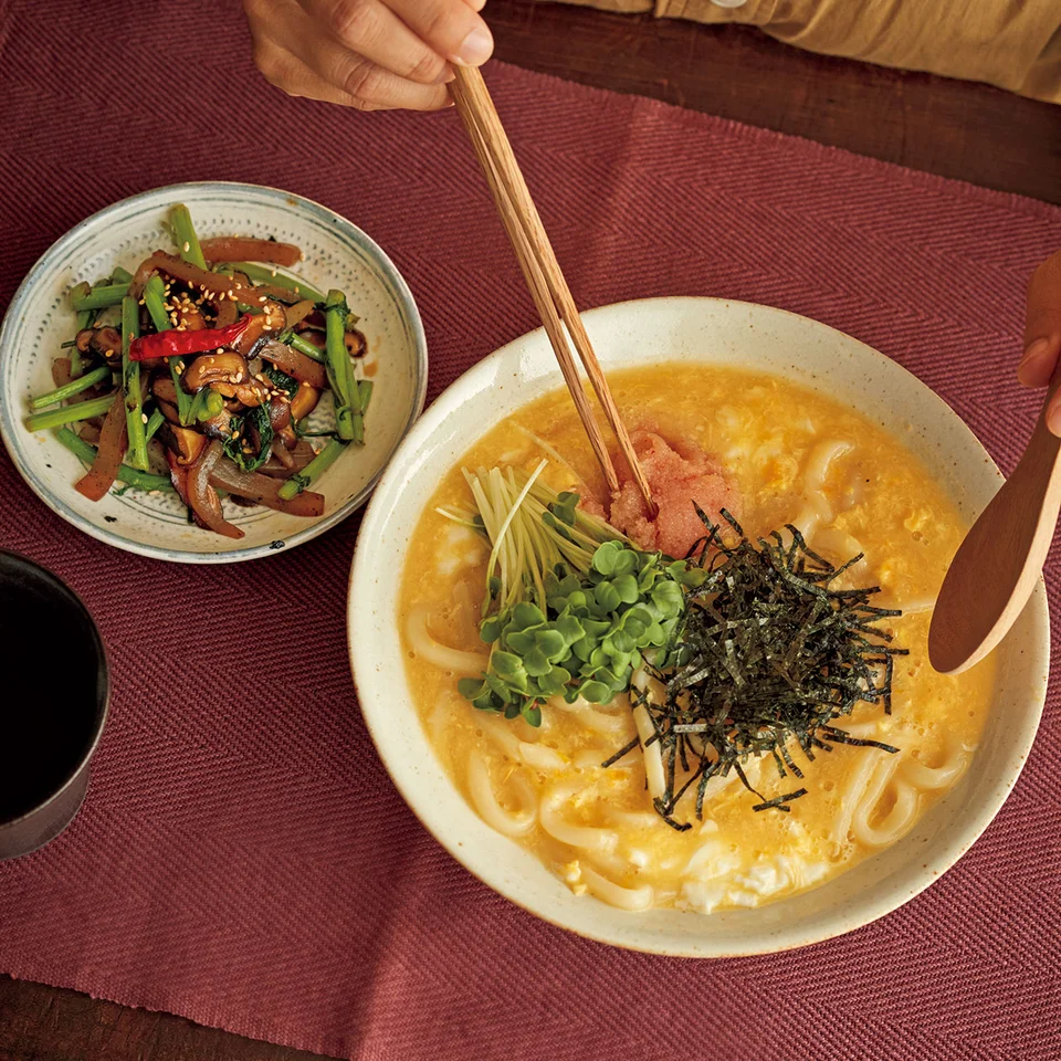 卵あんかけ明太うどん