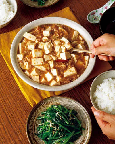 「辛くない麻婆豆腐」の献立