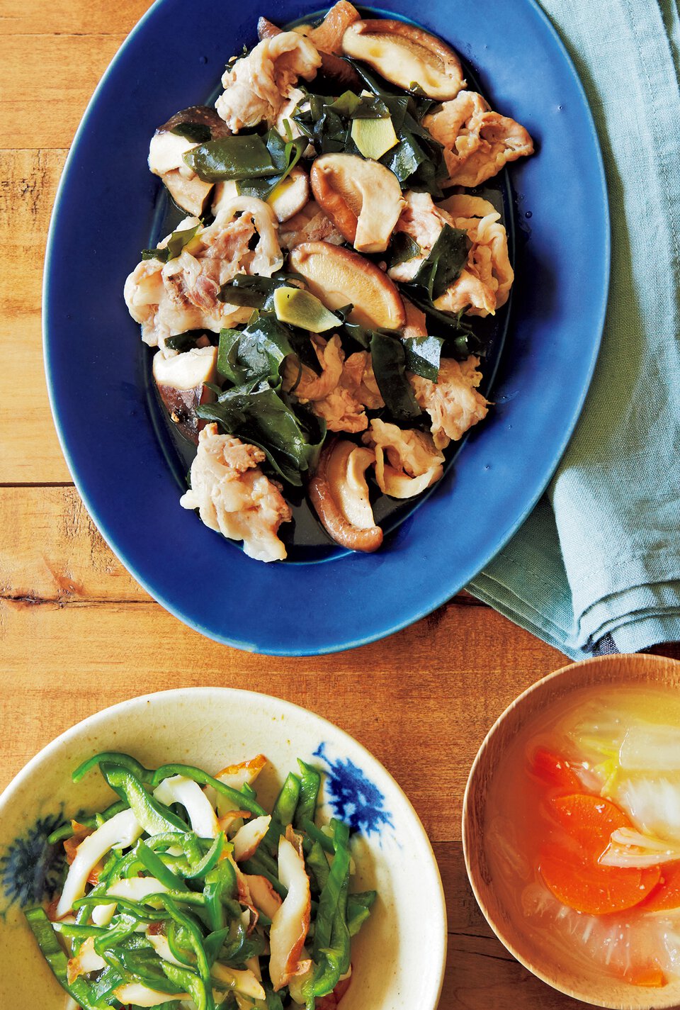 豚ロースのわかめ蒸し の献立 プロのレシピならレタスクラブ