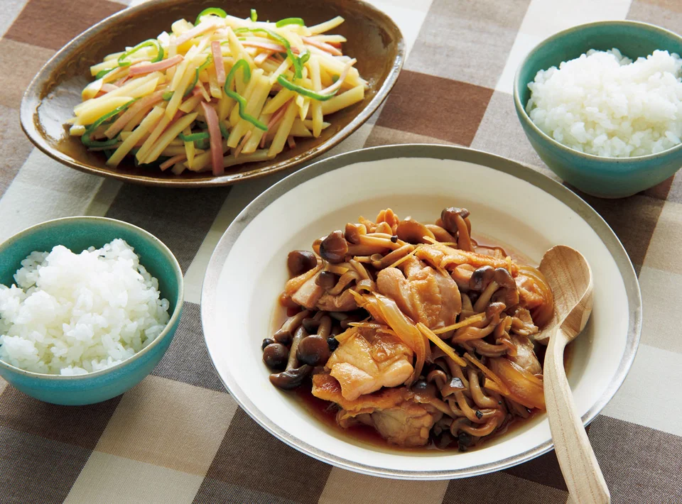 とり肉としめじのうま煮