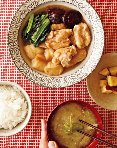 「とりの治部煮」の献立
