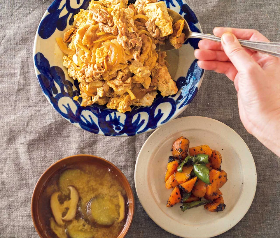 豚肉と豆腐のカレーチャンプルー