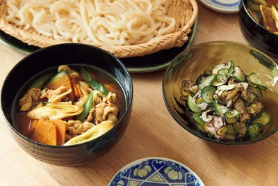 「カレーつけうどん」の献立