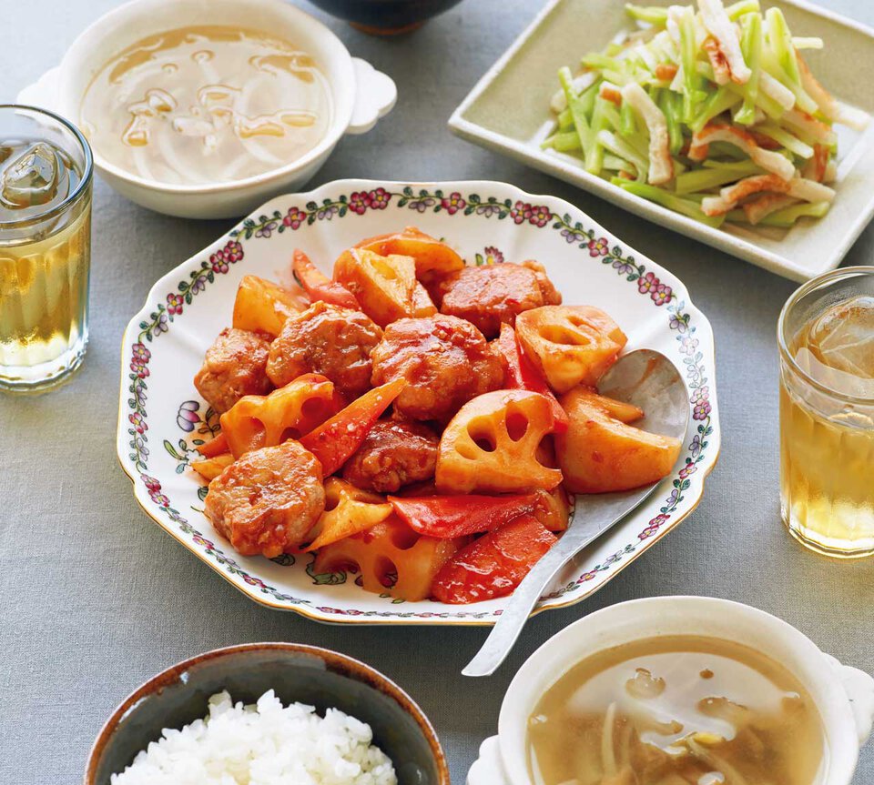 豚こま酢豚 の献立 プロのレシピならレタスクラブ