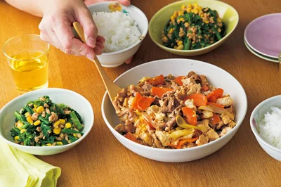 「いり豆腐」の献立