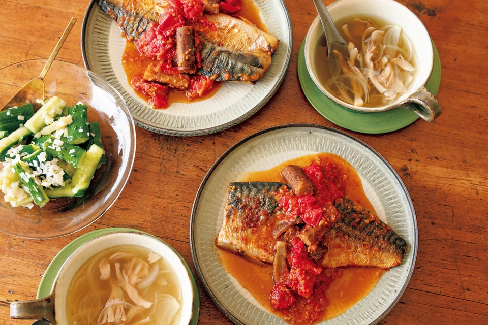 さばのトマトみそ煮