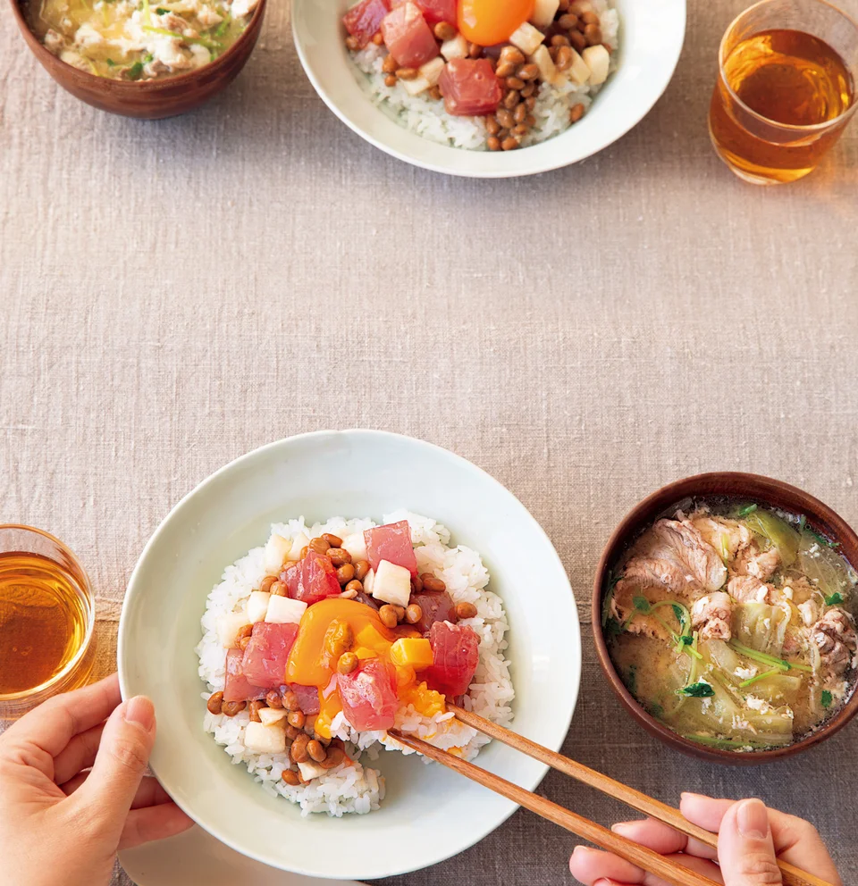 まぐろと納豆のごちそう丼