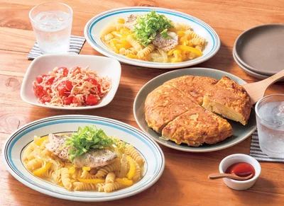 「アクアパッツァ風パスタ」の献立