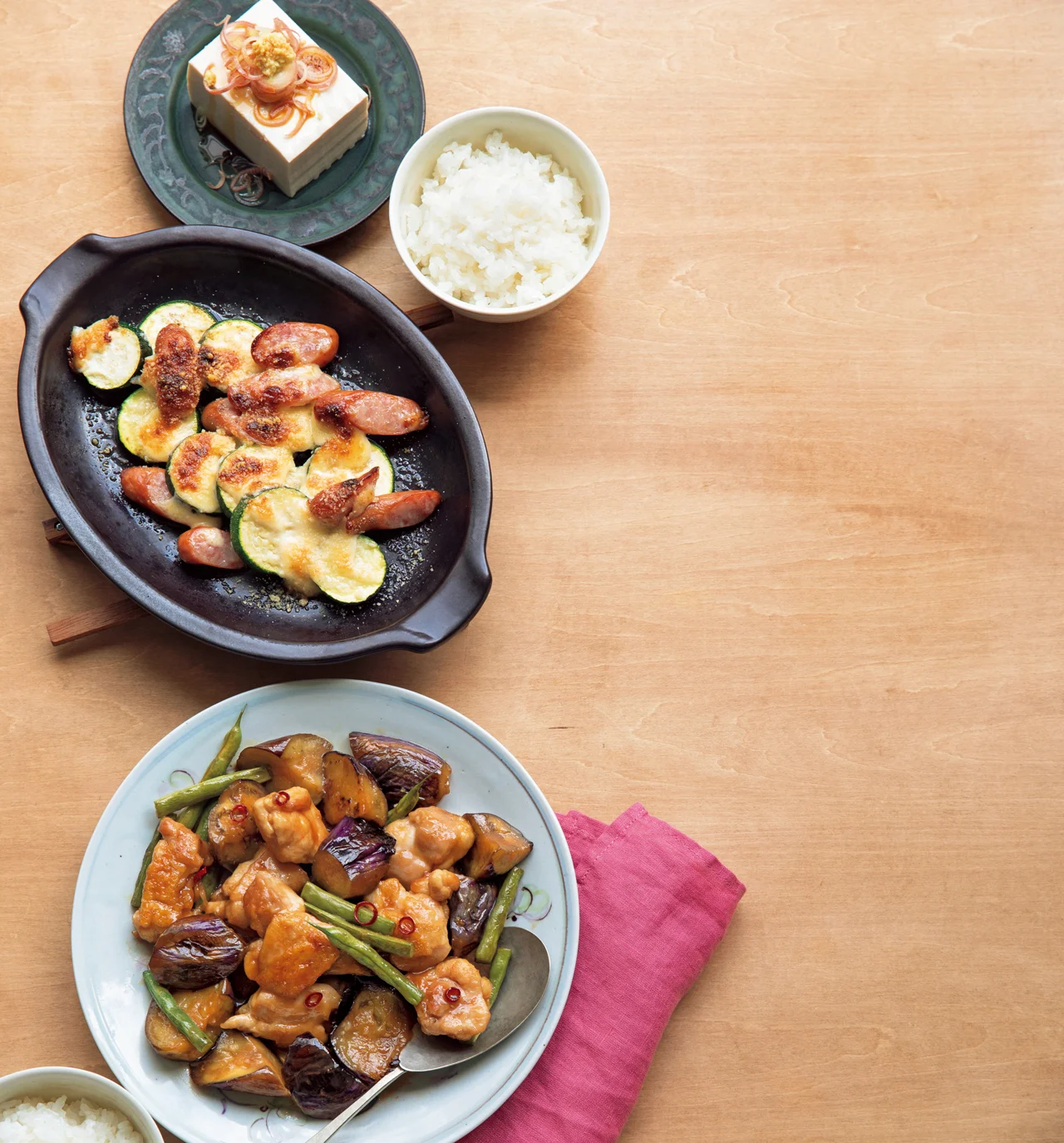 とり肉と夏野菜の甘酢炒め」の献立 - プロのレシピならレタスクラブ