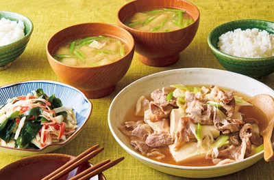「肉豆腐」の献立