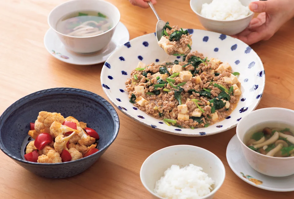 麻婆ほうれん草