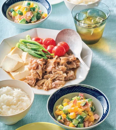 「豚肉と豆腐のさっと煮」の献立