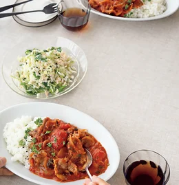 「牛肉のトマト煮」の献立