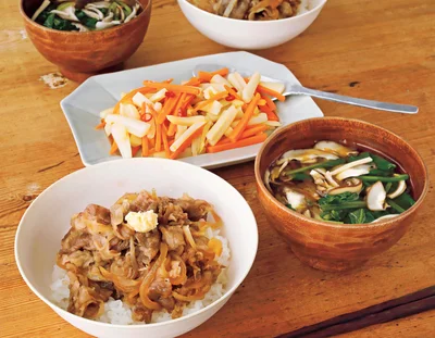 「牛丼」の献立