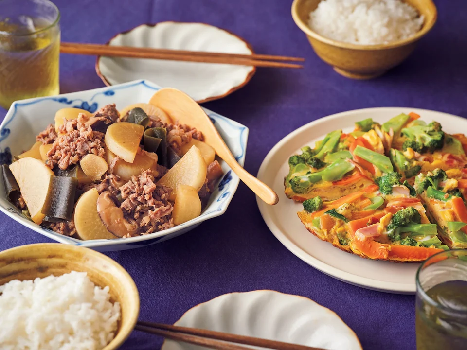 牛肉と大根の甘辛煮