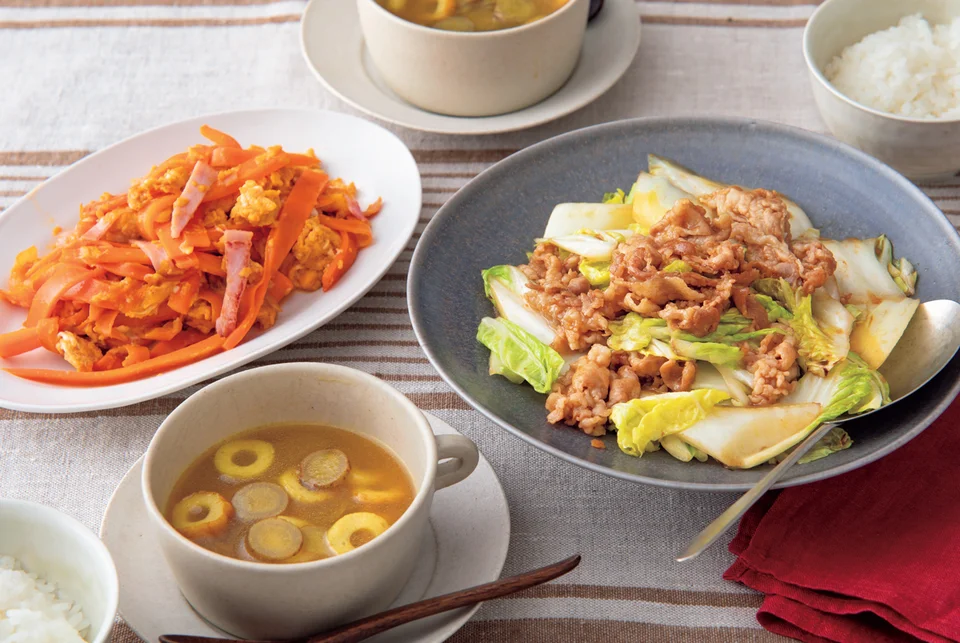 豚バラと白菜のシャキシャキ炒め