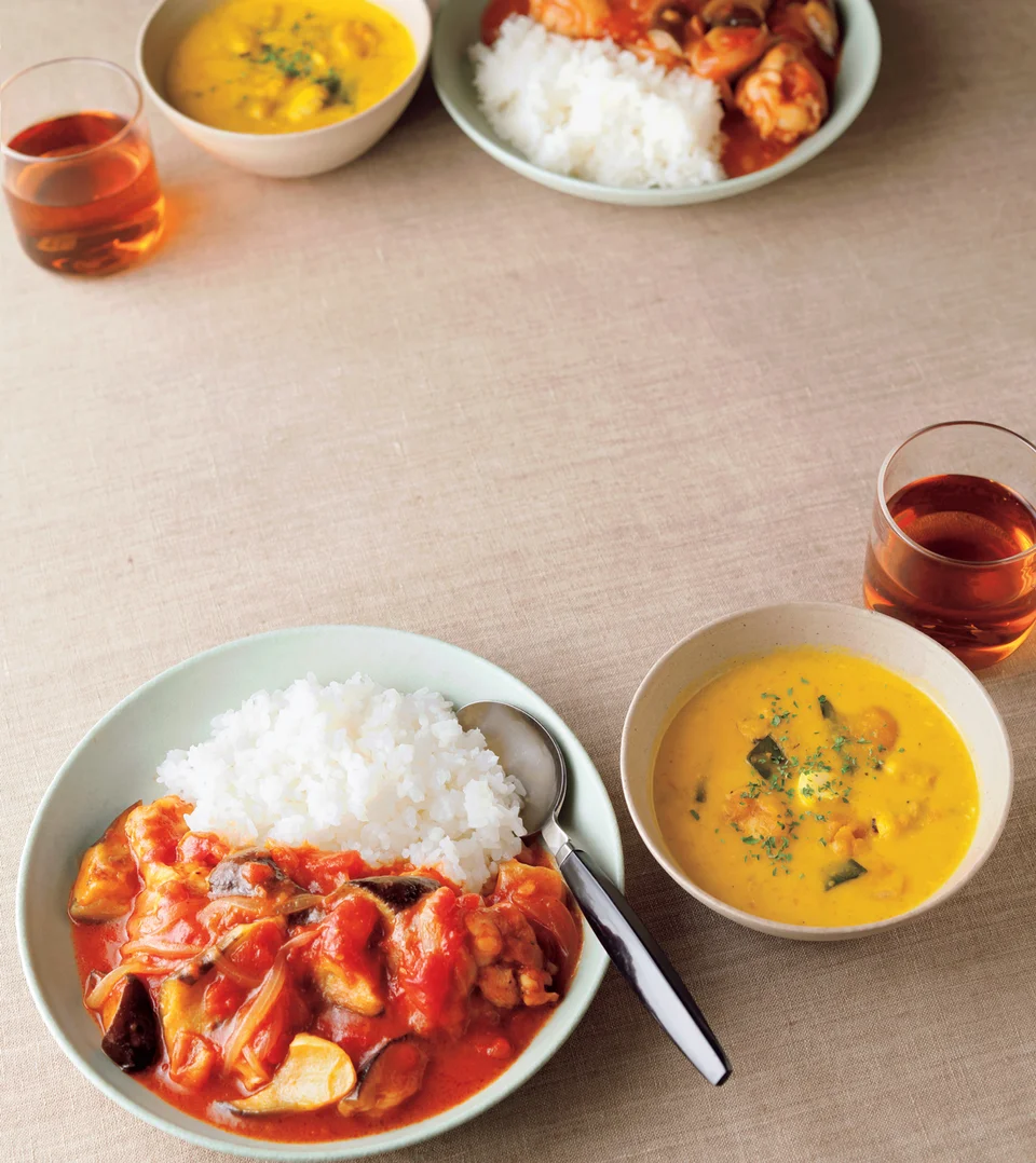 手羽元となすのトマト煮