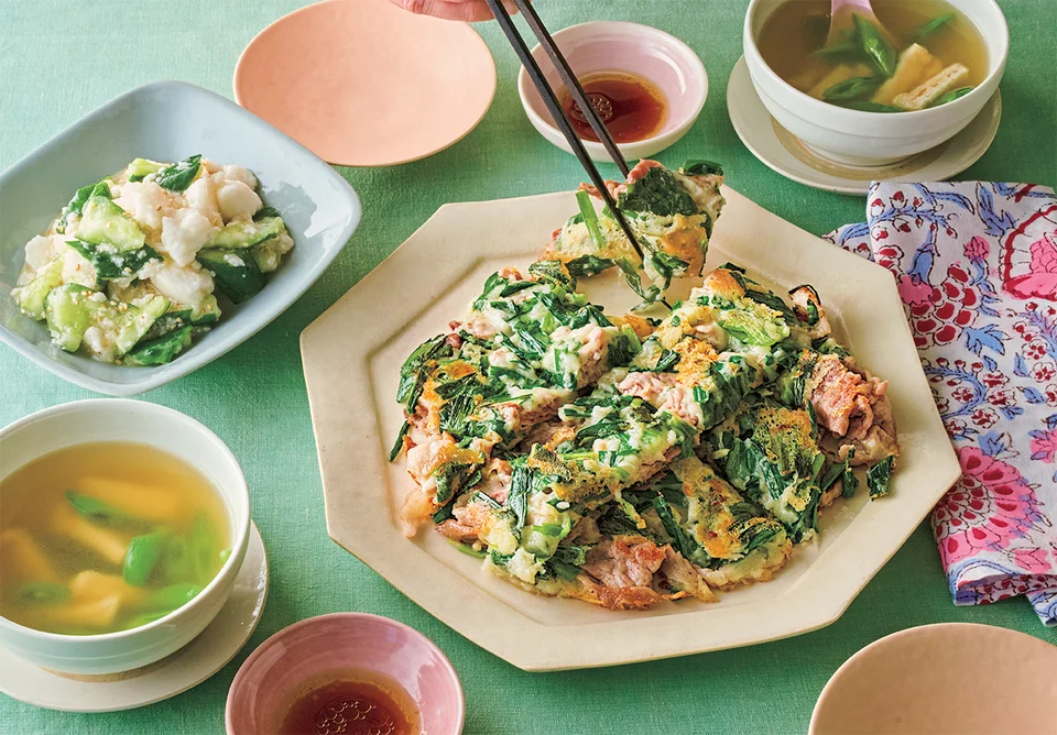 豚にらチーズチヂミ