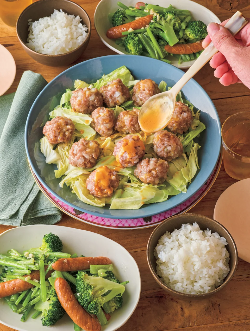 新玉たっぷり肉だんご