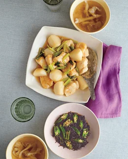 「とりむね肉とかぶのガーリック塩とろみ炒め」の献立