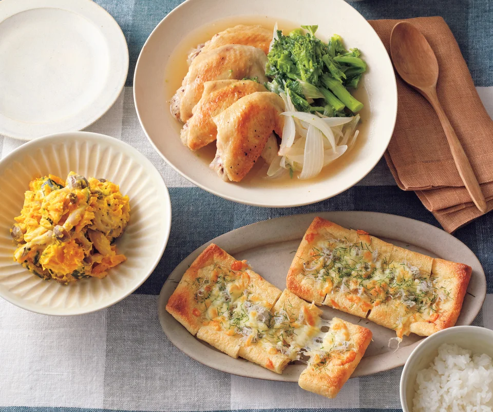 手羽先と菜の花のスープ煮