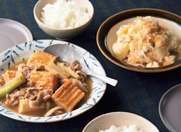 「豚肉と厚揚げのしょうがじょうゆ煮」の献立