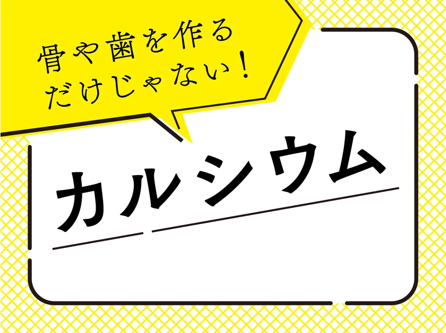 骨や歯を作るだけじゃない！ カルシウム