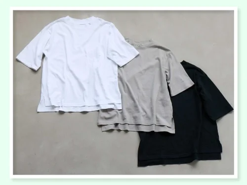 毎日洗えてサマになる、大人のためのゆったりＴシャツ